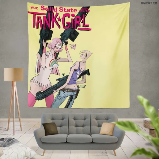 Tank Girl Offbeat Chronicles Comic Wall Tapestry