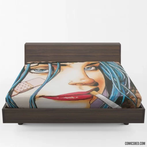 Tank Girl Punk Adventurer Comic Fitted Sheet