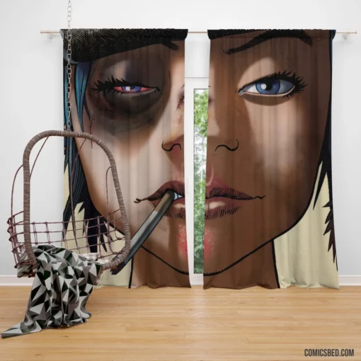 Tank Girl Rebellious Warrior Comic Curtain