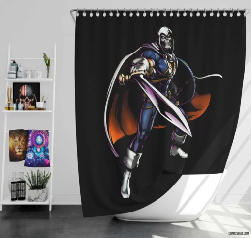 Taskmaster Master of Mimicry Comic Shower Curtain