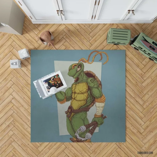 Teenage Mutant Ninja Turtles Michelangelo Heroes in a Half-Shell Comic Rug