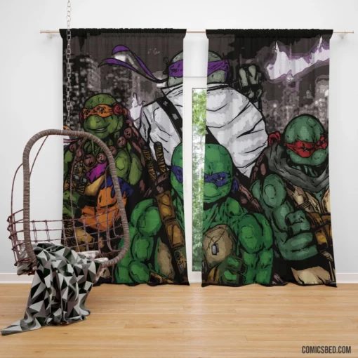 Teenage Mutant Ninja Turtles in a Half-Shell Comic Curtain