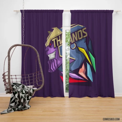 Thanos Cosmic Conqueror Comic Curtain