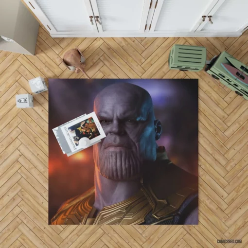 Thanos Figurine Marvel Titan Comic Rug