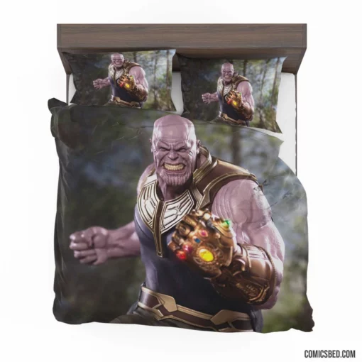 Thanos Infinity Gauntlet Marvel Conqueror Comic Bedding Set 1