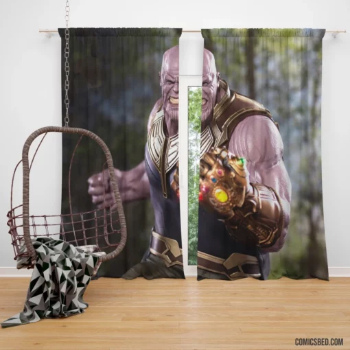 Thanos Infinity Gauntlet Marvel Conqueror Comic Curtain