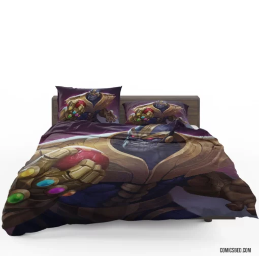 Thanos Infinity Gauntlet Marvel Power Comic Bedding Set