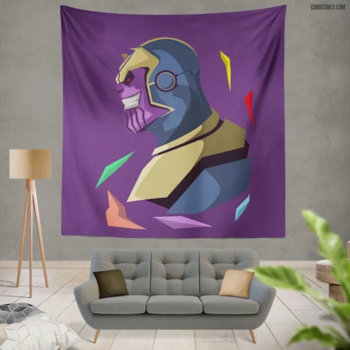 Thanos Infinity War Conqueror Comic Wall Tapestry