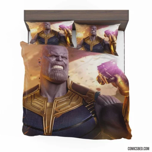 Thanos Marvel Cosmic Conqueror Comic Bedding Set 1