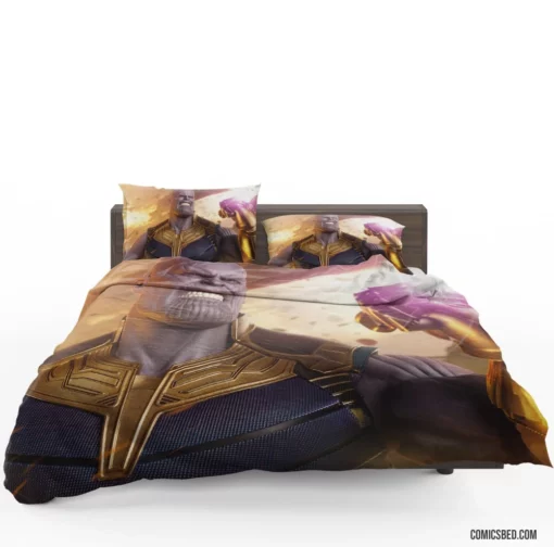 Thanos Marvel Cosmic Conqueror Comic Bedding Set