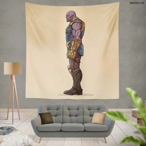 Thanos Marvel Eternal Conquest Comic Wall Tapestry