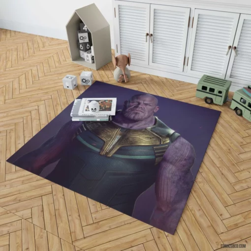 Thanos Marvel Infinite Power Revealed Comic Rug 1