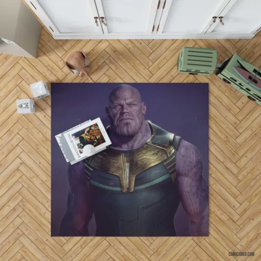 Thanos Marvel Infinite Power Revealed Comic Rug