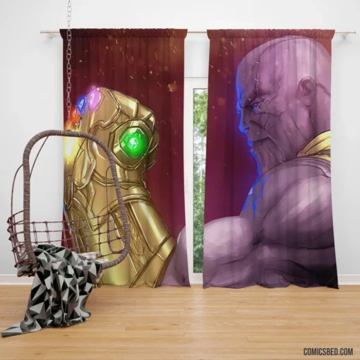 Thanos Marvel Infinity Gauntlet Chronicles Comic Curtain