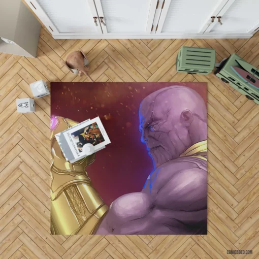 Thanos Marvel Infinity Gauntlet Chronicles Comic Rug