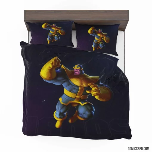 Thanos Marvel Relentless Pursuer Comic Bedding Set 1