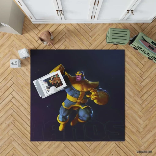 Thanos Marvel Relentless Pursuer Comic Rug