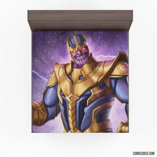 Thanos Marvel Ruthless Conqueror Comic Fitted Sheet 1