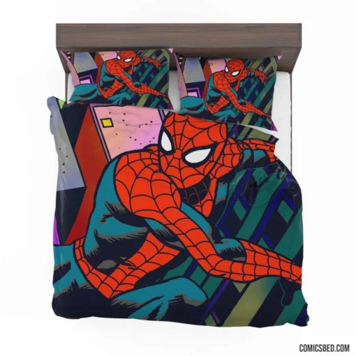 The Astonishing Spider-Man Menace of the Shadows Comic Bedding Set 1