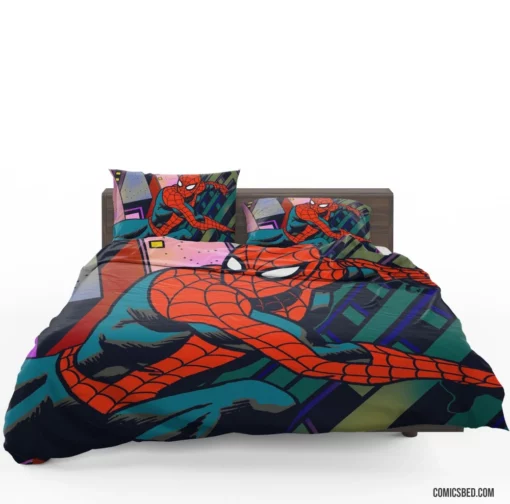 The Astonishing Spider-Man Menace of the Shadows Comic Bedding Set