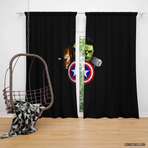 The Avengers Earth Mightiest Heroes Comic Curtain