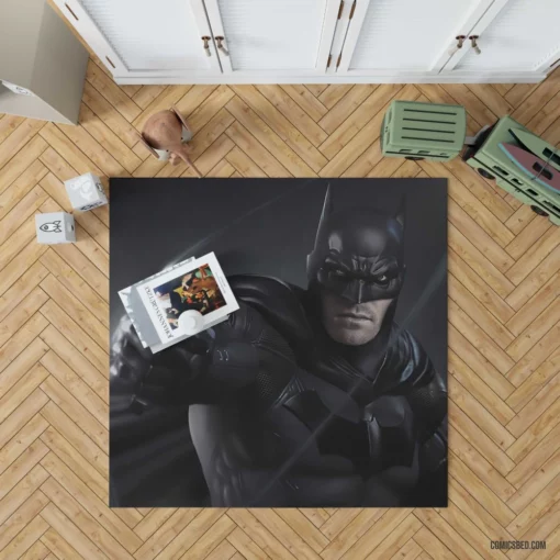 The Bat Strikes Gotham Savior Comic Rug