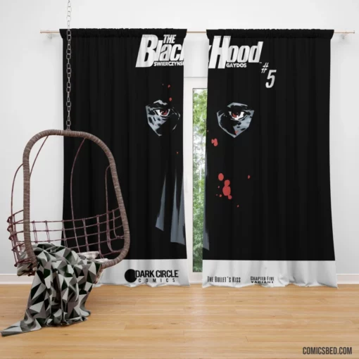 The Black Hood Vigilante Avenger Comic Curtain