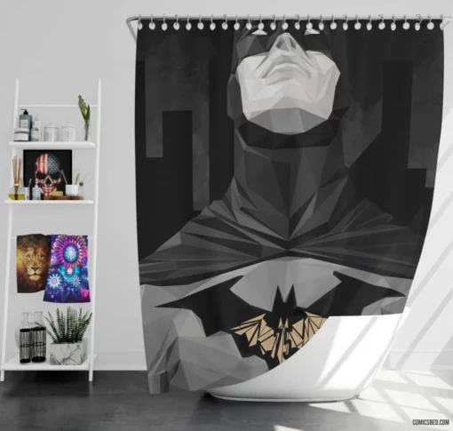 The Caped Crusader Batman Adventures Comic Shower Curtain