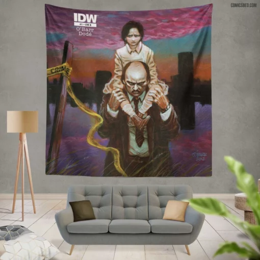 The Crow Dark Avenger Chronicle Comic Wall Tapestry