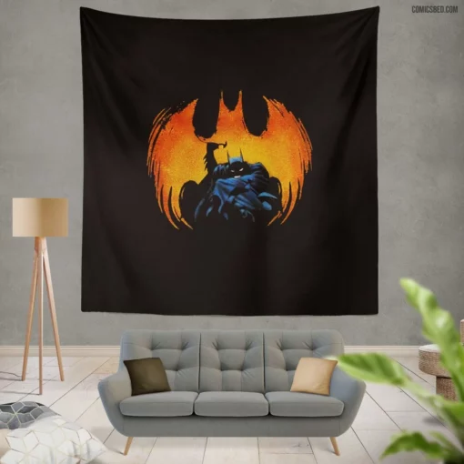 The Dark Knight Returns Batman Saga Comic Wall Tapestry