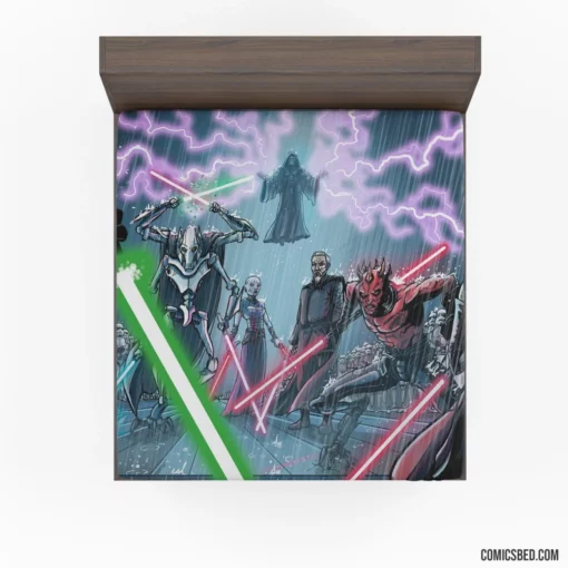 The Dark Side Darth Vader Darth Maul Comic Fitted Sheet 1