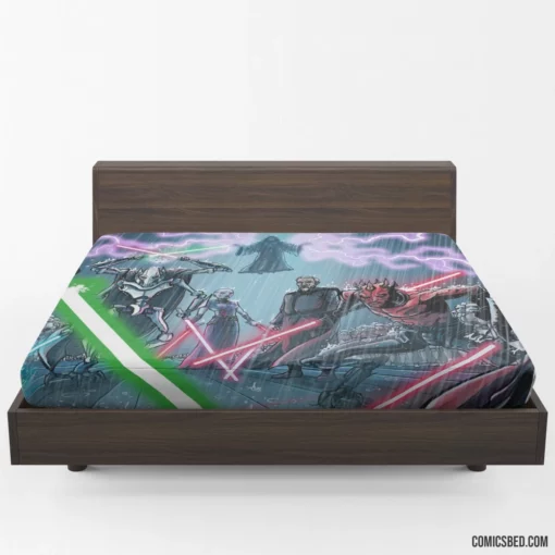 The Dark Side Darth Vader Darth Maul Comic Fitted Sheet