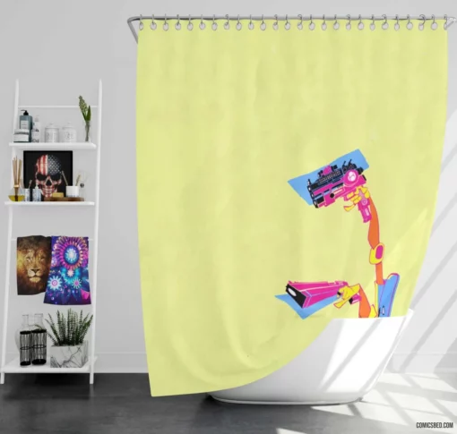 The Disposable Assassin Scud Comic Shower Curtain