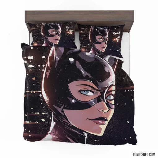 The Enigmatic Catwoman DC Mysterious Thief Comic Bedding Set 1