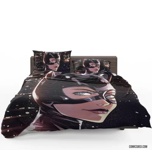 The Enigmatic Catwoman DC Mysterious Thief Comic Bedding Set