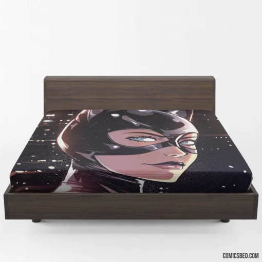 The Enigmatic Catwoman DC Mysterious Thief Comic Fitted Sheet