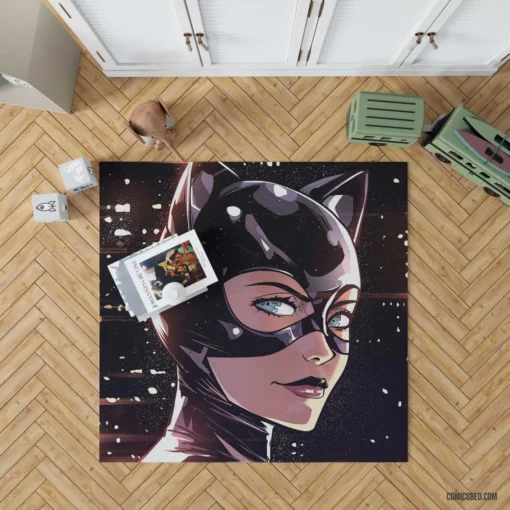 The Enigmatic Catwoman DC Mysterious Thief Comic Rug