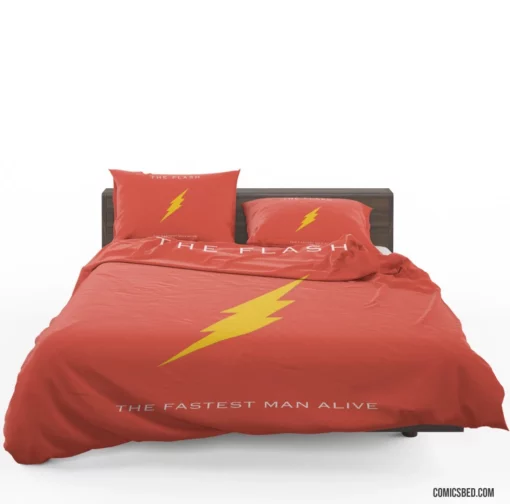 The Flash Speedster Heroic Tale Comic Bedding Set