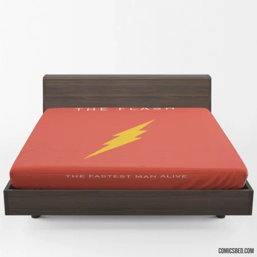 The Flash Speedster Heroic Tale Comic Fitted Sheet