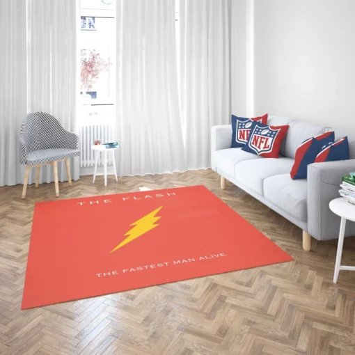 The Flash Speedster Heroic Tale Comic Rug 2