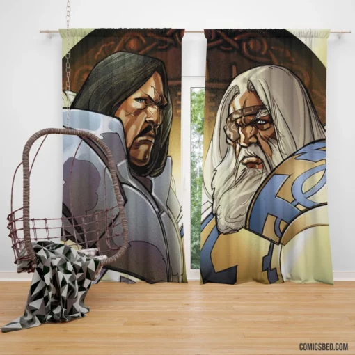 The Mighty Thor Godly Adventures Comic Curtain