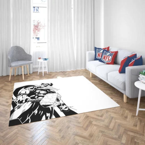 The Mighty Thor Thunder God Feats Comic Rug 2