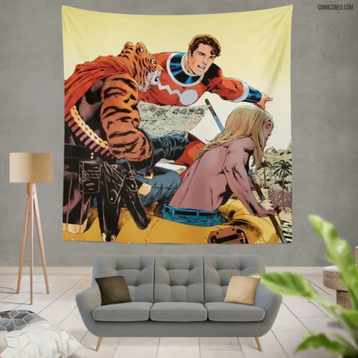 The Multiversity Guidebook Comic Wall Tapestry