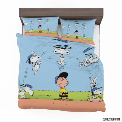 The Peanuts Charlie Brown and Snoopy Comic Bedding Set 1