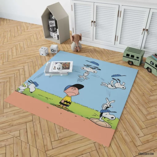 The Peanuts Charlie Brown and Snoopy Comic Rug 1