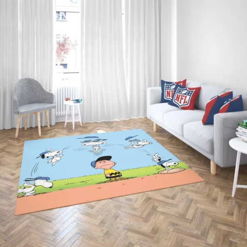 The Peanuts Charlie Brown and Snoopy Comic Rug 2