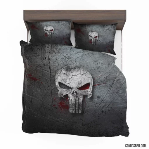 The Punisher Relentless Vigilante Pursuit Comic Bedding Set 1