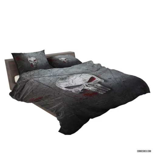 The Punisher Relentless Vigilante Pursuit Comic Bedding Set 2