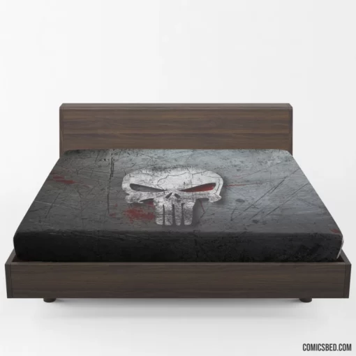 The Punisher Relentless Vigilante Pursuit Comic Fitted Sheet