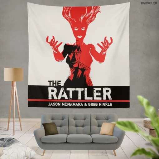 The Rattler Sinister Viper Comic Wall Tapestry